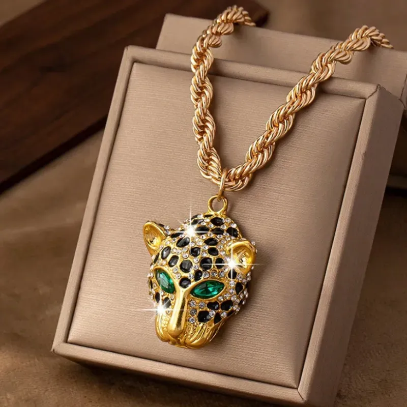 Hip Hop Necklace Leopard