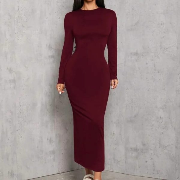Vestido mangas largas