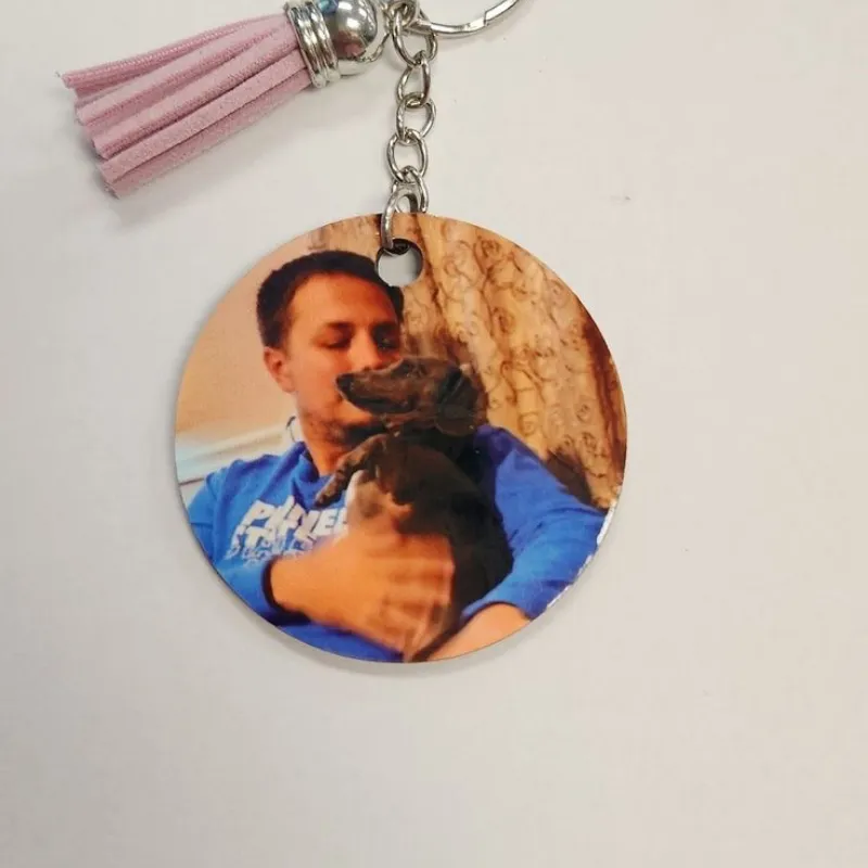 Llavero redondo MDF ✨