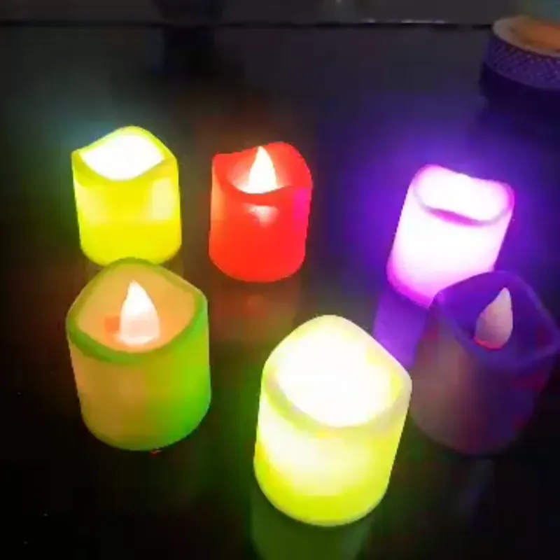 Velas led de varios  colores