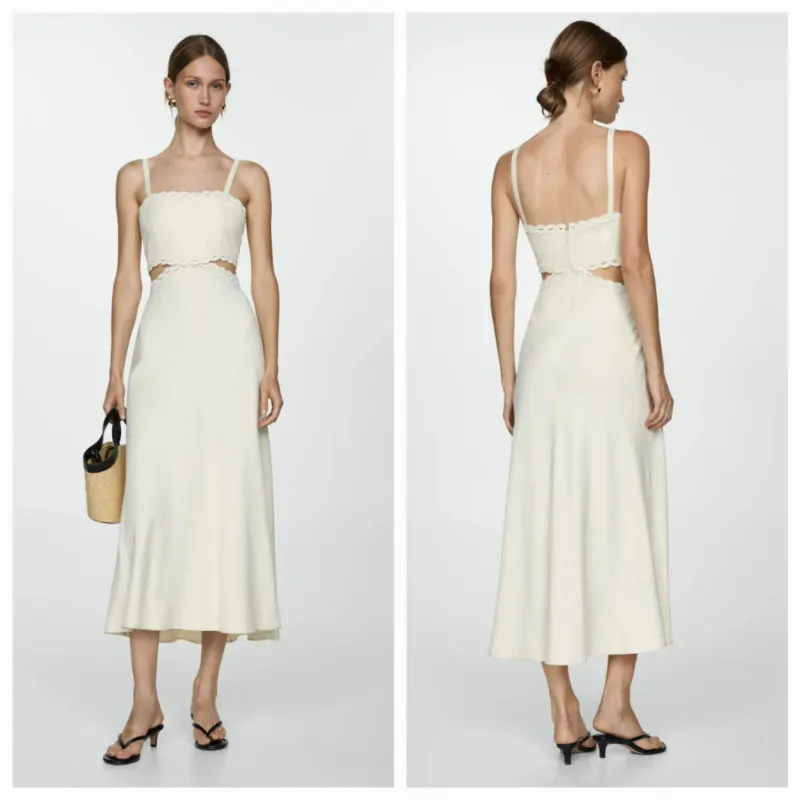 Vestido detalle puntillas