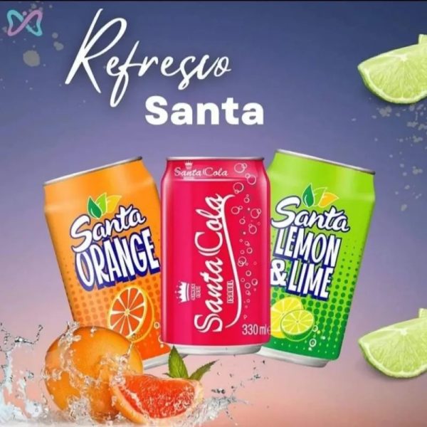 Refresco de lata Santa