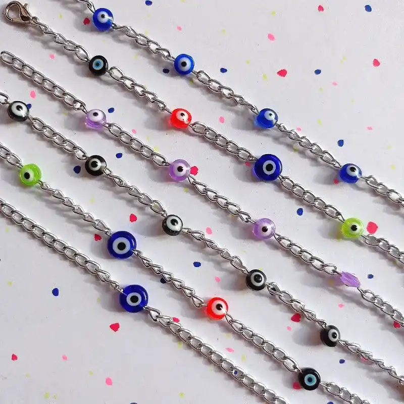 Pulsera de cadena y ojo turco