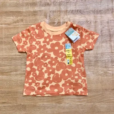 Pulóver con flores color naranja