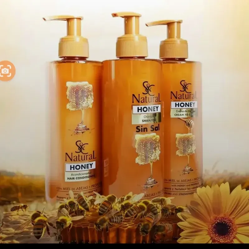 Juego de shampu de Miel y Crema de peinar