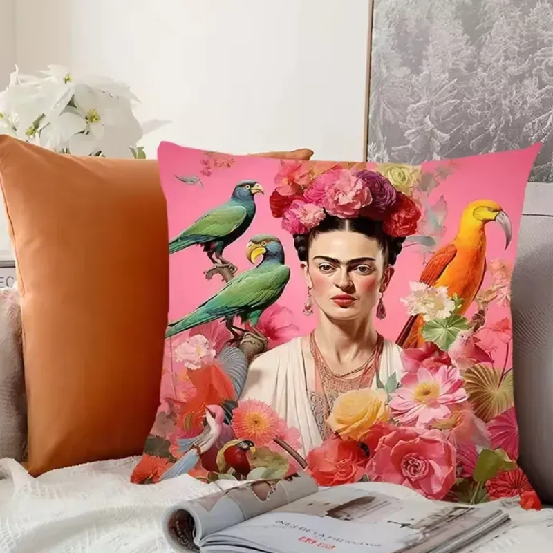Cojín Frida Rosado