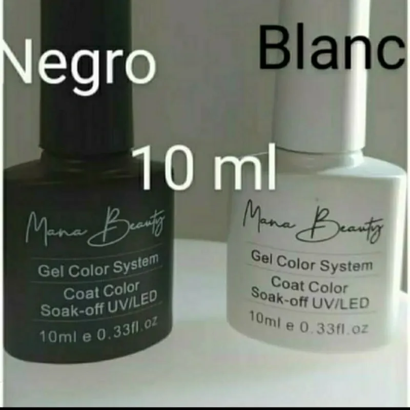 PINTURA BLANCA Y NEGRA   10 ml
