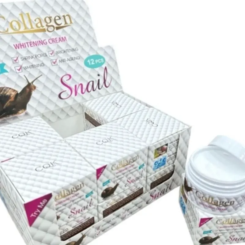 Crema CQK con baba de caracol  y colágeno