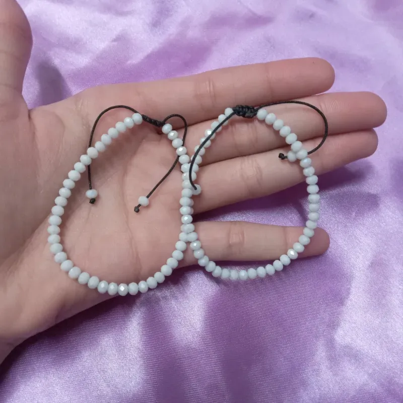 Pulsera ajustable swarovski blanco