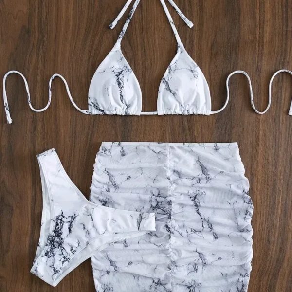  Bikini con falda — Blanco