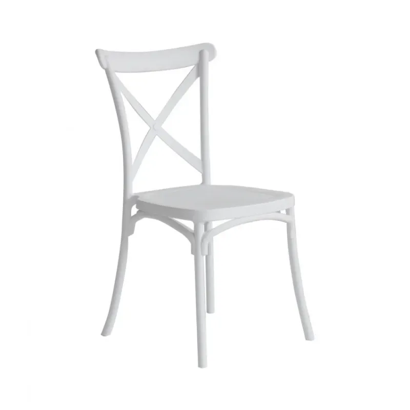 SILLA RESINA CAROLINE BLANCA