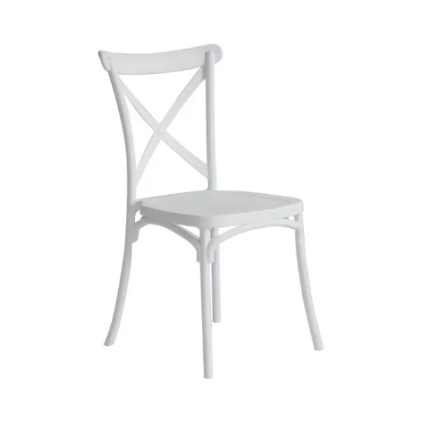 SILLA RESINA CAROLINE BLANCA