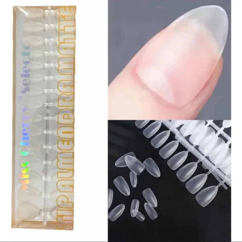 Tips Soft Gel Almendra Matte