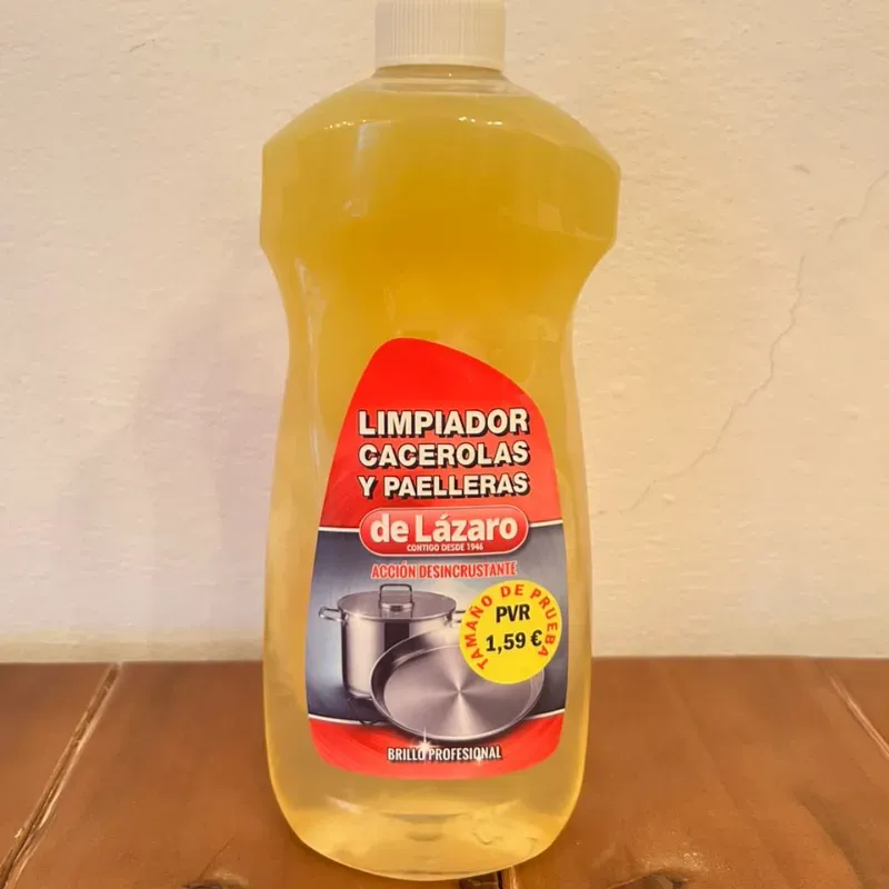 Limpiador de cacerola y paelleras