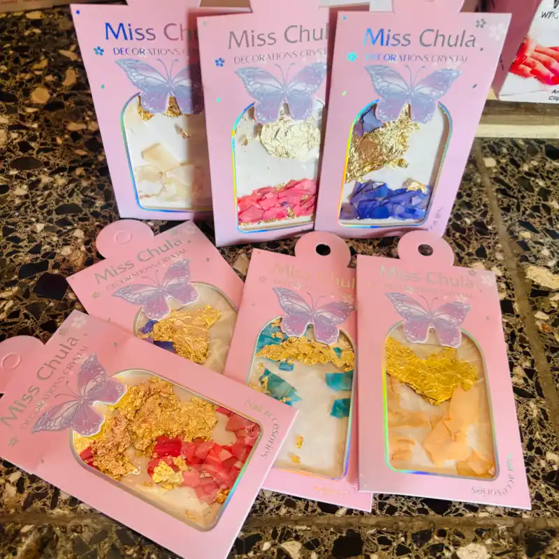 Concha naca con papel oro