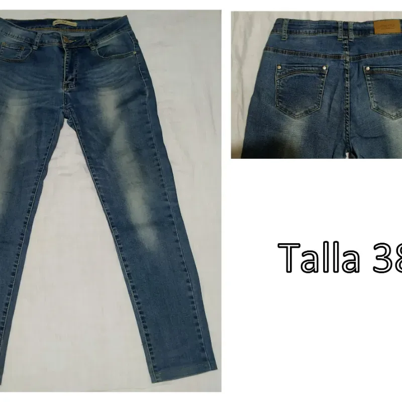 Pantalón de mezclilla azul