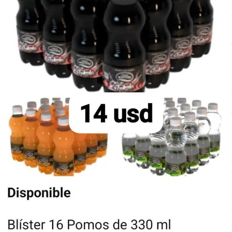 Blister de 16 pomos de refresco 330 ml