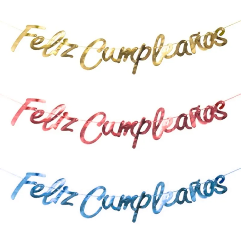 Cartel feliz cumpleaños