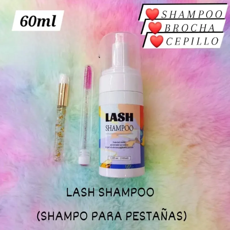 Kit para lavado de pestañas 60ml