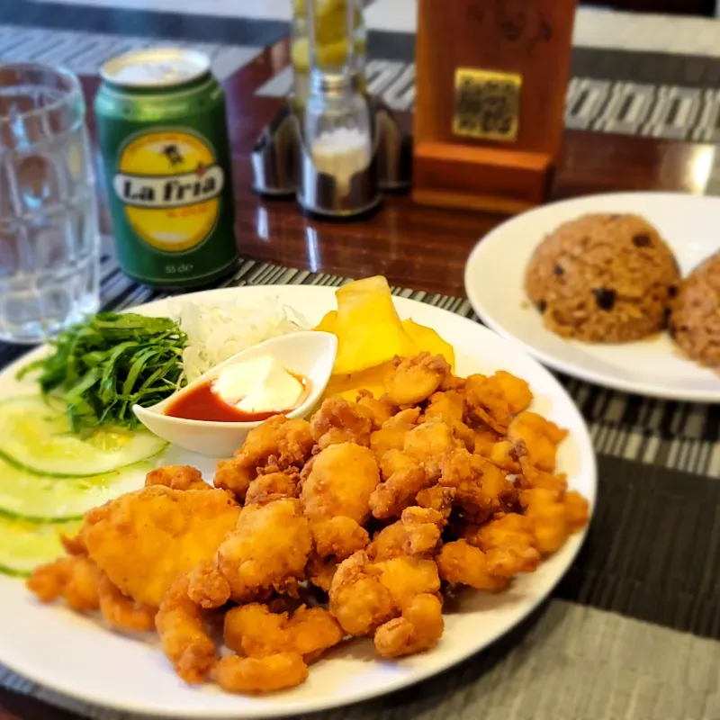 Mixto de marisco empanado