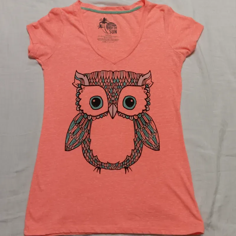 Pullover Naranja con búho.