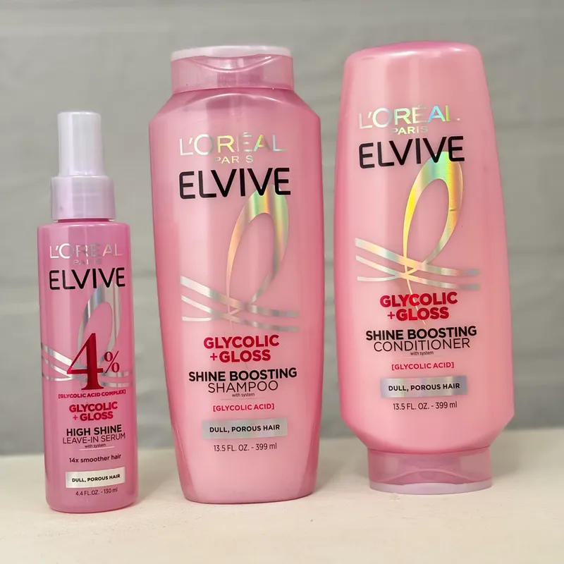 Kit L’Oreal Shine Boosting + Leave-in Serum