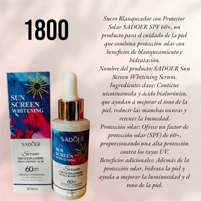 Serum de Niacidamide con protección solar