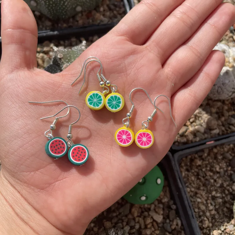 Aretes de fimo