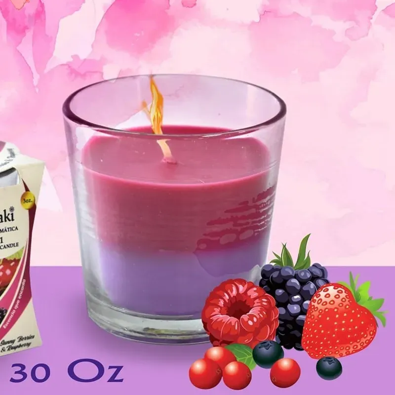 ‼️Vela aromática de bayas y frambuesa‼️