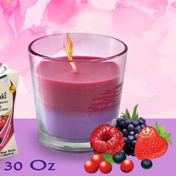 ‼️Vela aromática de bayas y frambuesa‼️