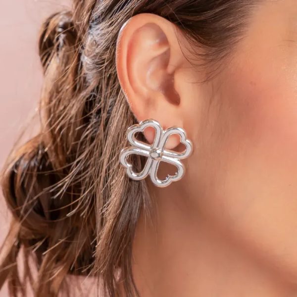 Arete trebol silver