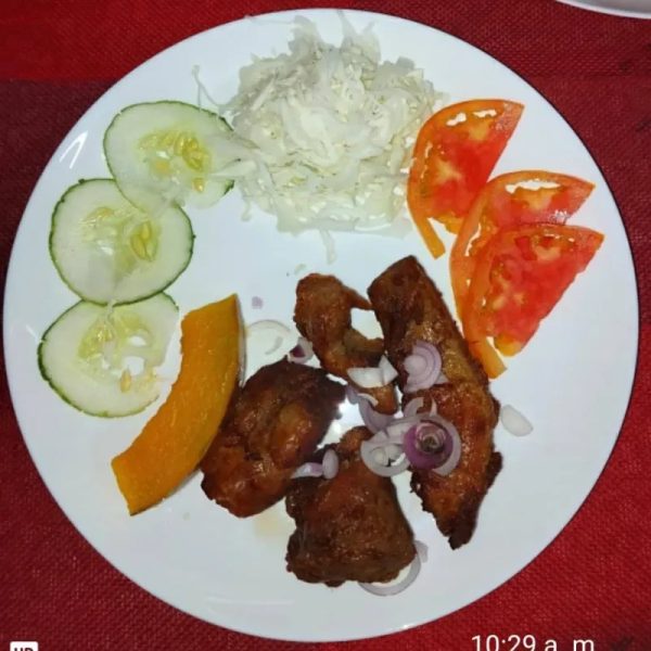 Masa de cerdo frita