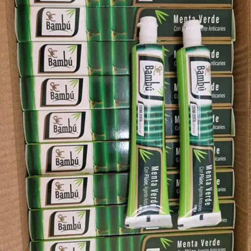 Pasta Dental Bambú menta verde 100 g extra fuerte