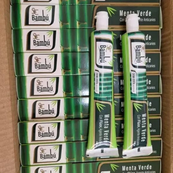 Pasta Dental Bambú menta verde 100 g extra fuerte