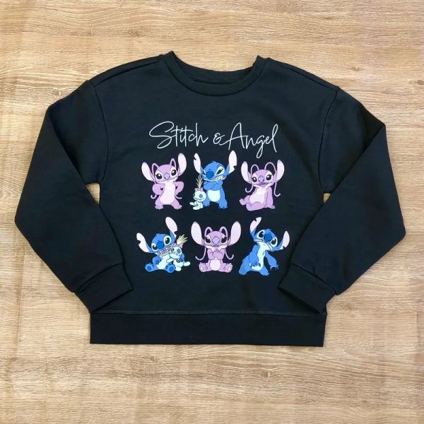 Abrigo de Stitch color negro