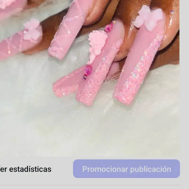 Relleno uñas largas