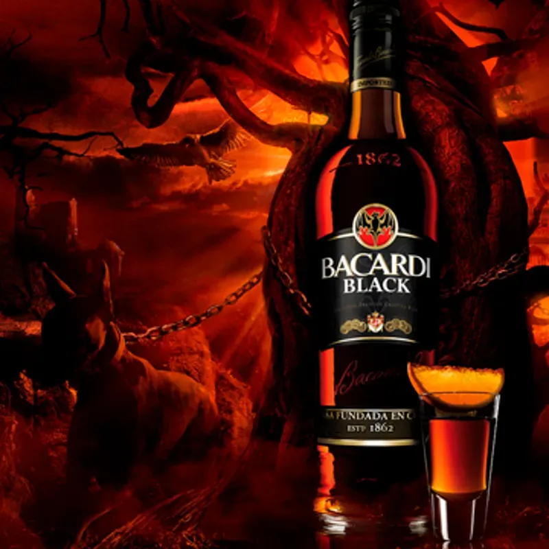 RON BACARDÍ BLACK CON ENERGIZANTES