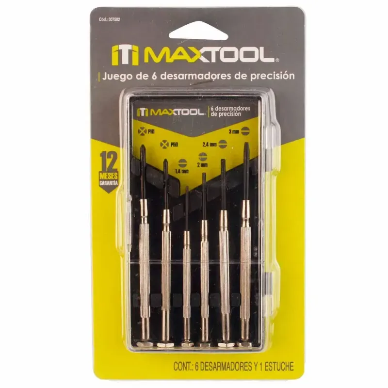 Juego de 6 desarmadores de precisión MAXTOOL