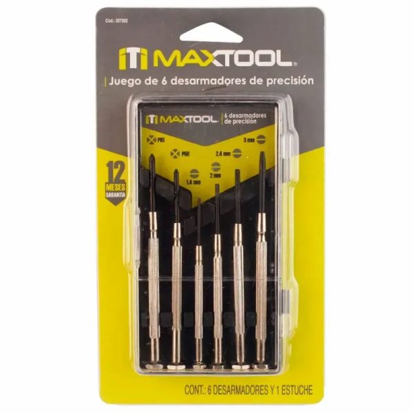 Juego de 6 desarmadores de precisión MAXTOOL