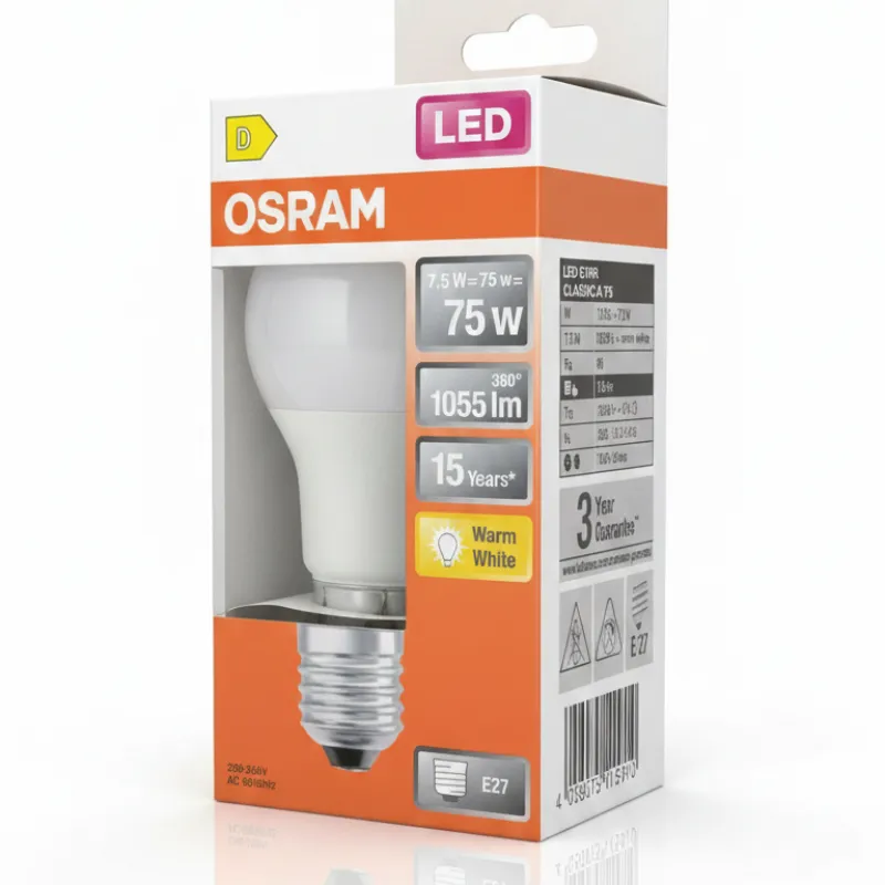 Lámpara LED SCL A75 FIL 8W/827 E27