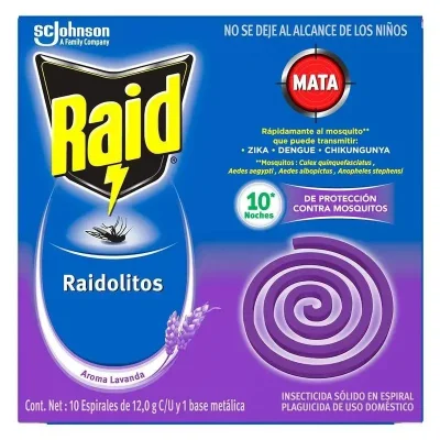  Raid Raidolitos Espiral – Aroma Lavanda Protección efectiva con un toque de calma