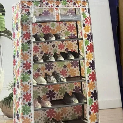 Zapatera de 6 niveles con lona