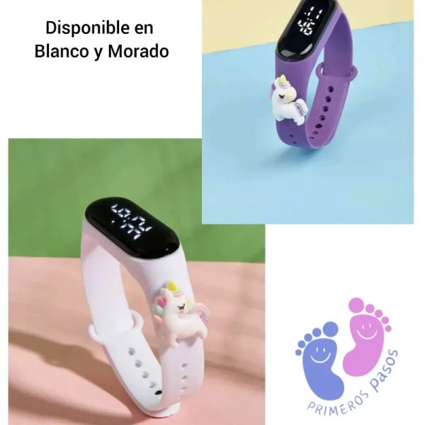 Reloj digital unicornio