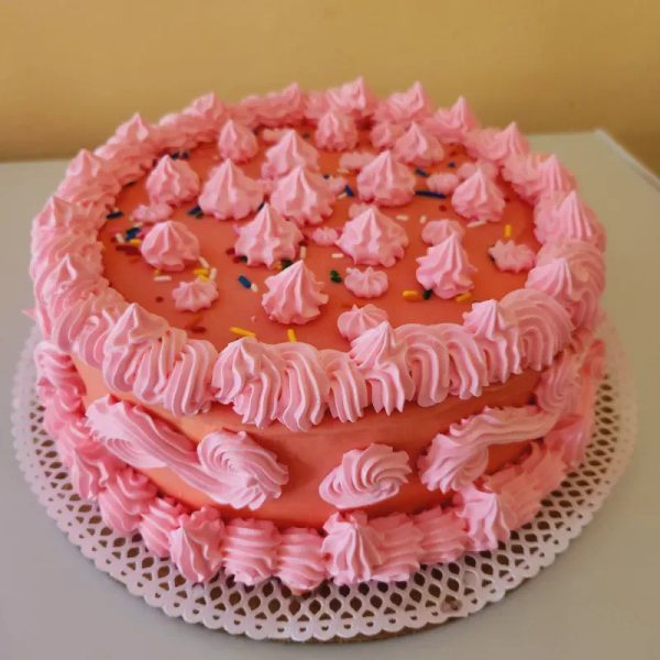 Cake de fresa completo