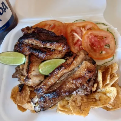 1Lb COSTILLAS FRITAS DE CERDO 