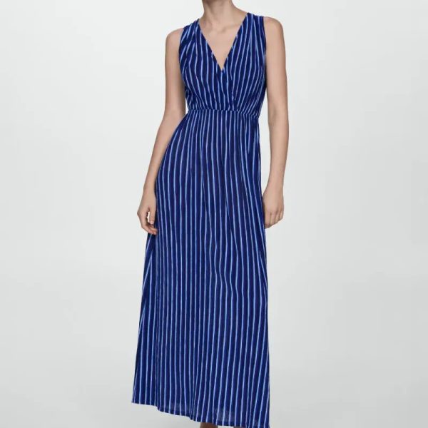 Vestido estampado rayas
