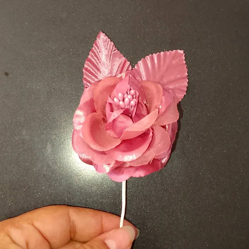 Rosa de tela | color rosa vieja