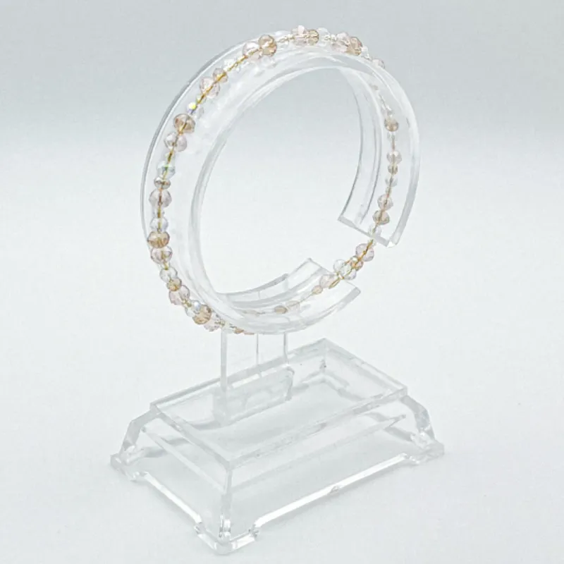 Pulsera de aro con cristales 