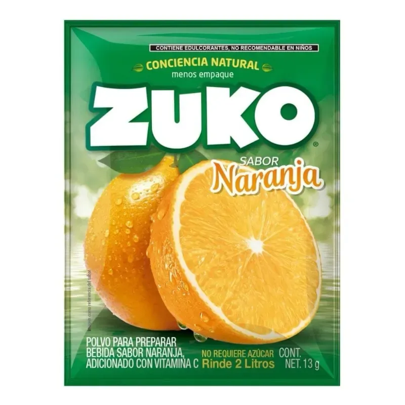Refresco Zuko de Naranja