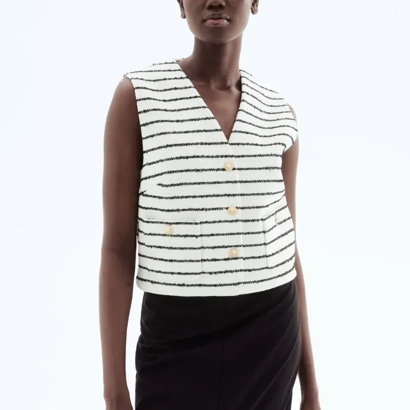 Chaleco de rayas H&M